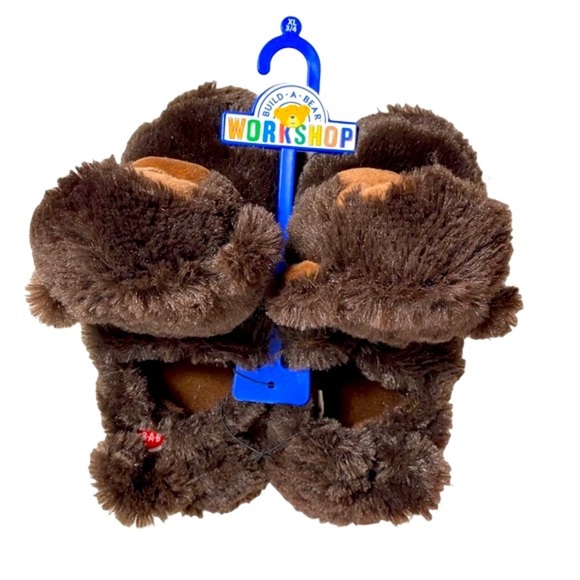 NWT Build A Bear Boys Monkey Slippers With Gripper Soles - Picture 7 of 14